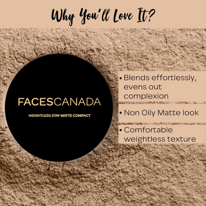 Faces Canada Compact Powder - Face Powder with SPF 20 - Beige 03 - Distacart