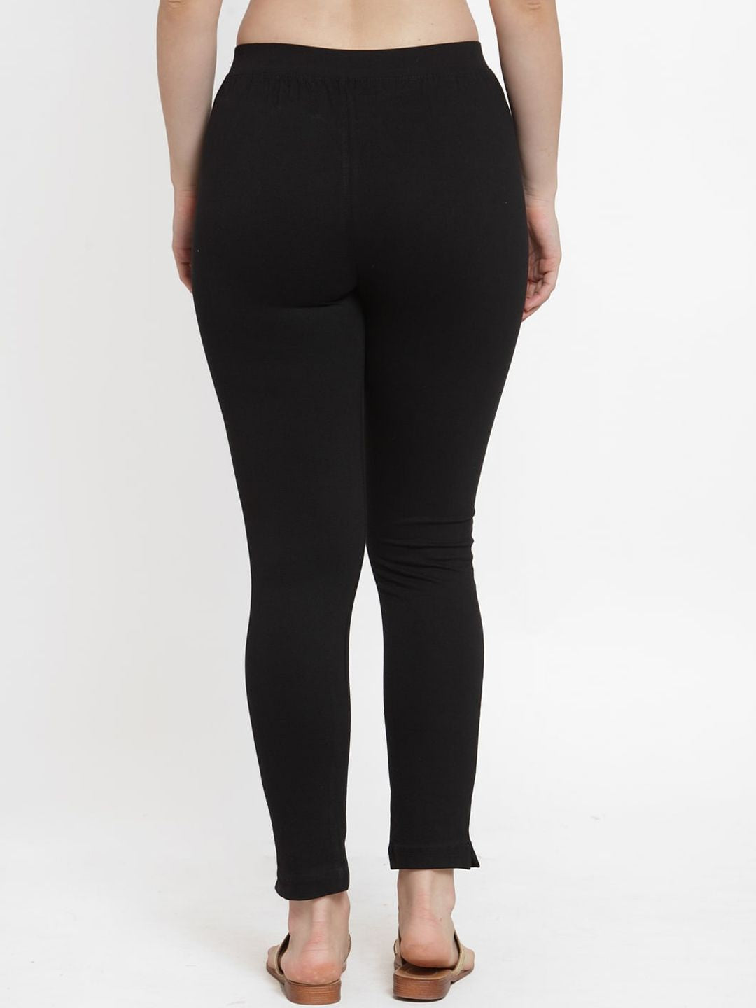 TAG 7 Women Pack Of 2 Solid Straight-Fit Ankle-Length Leggings - Distacart