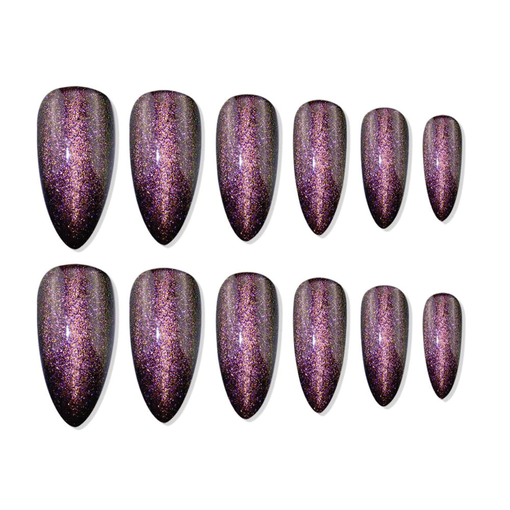 shills professional reusable press on nails log almond spn695