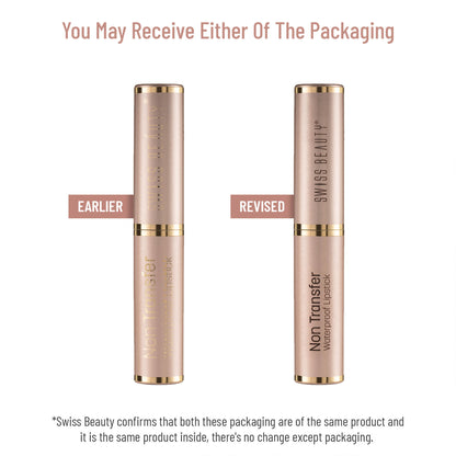 Swiss Beauty Non Transfer Waterproof Lipstick - 401 Pink Blossom - Distacart