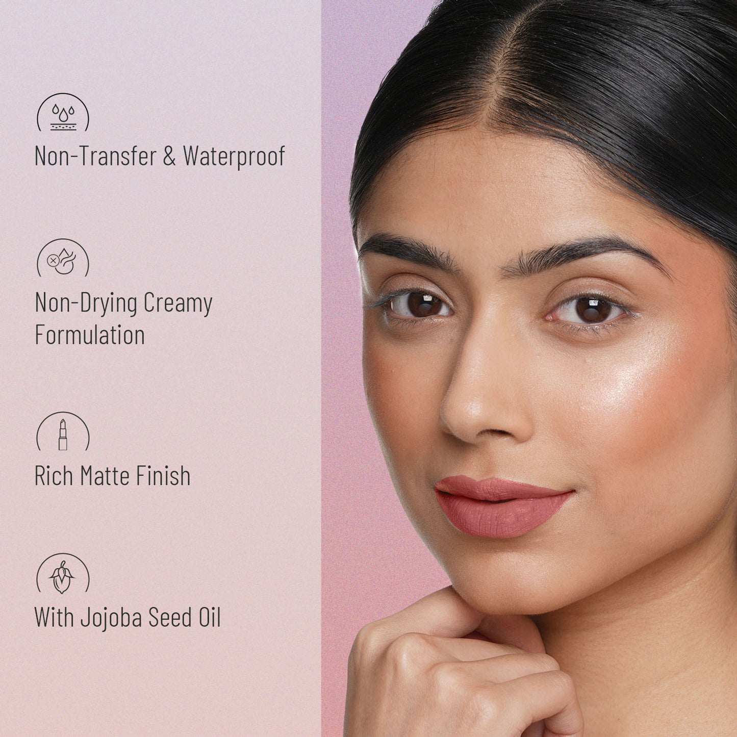 Swiss Beauty Non Transfer Waterproof Lipstick - 403 Cupid Pink - Distacart
