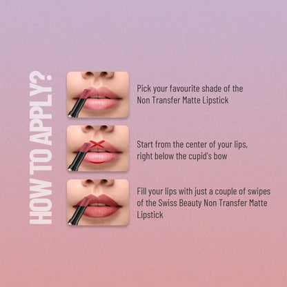 Swiss Beauty Non Transfer Waterproof Lipstick - 405 Orange Red - Distacart