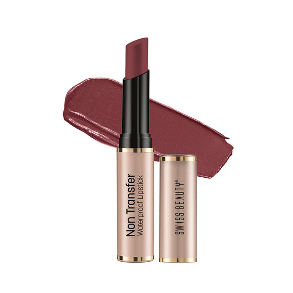 Swiss Beauty Non Transfer Waterproof Lipstick - 416 Mauve Taupe