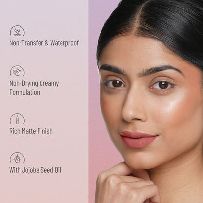 Swiss Beauty Non Transfer Waterproof Lipstick - 426 Mellow Drama - Distacart