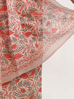 Thumbnail for Anouk Floral Printed Regular Thread Work Pure Cotton Kurta With Trousers & Dupatta