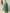 Yufta Teal Blue Floral Print Mulmul Fit And Flare Suit Set