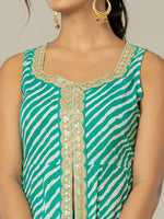 Thumbnail for Yufta Cotton Leheriya Kurta Dupatta Pant Set