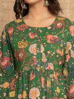 Thumbnail for Yufta Green Cotton Maternity Kurta Pants Set