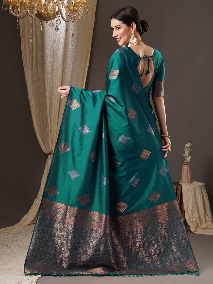 Anouk Zari Silk Blend Banarasi Saree - Distacart