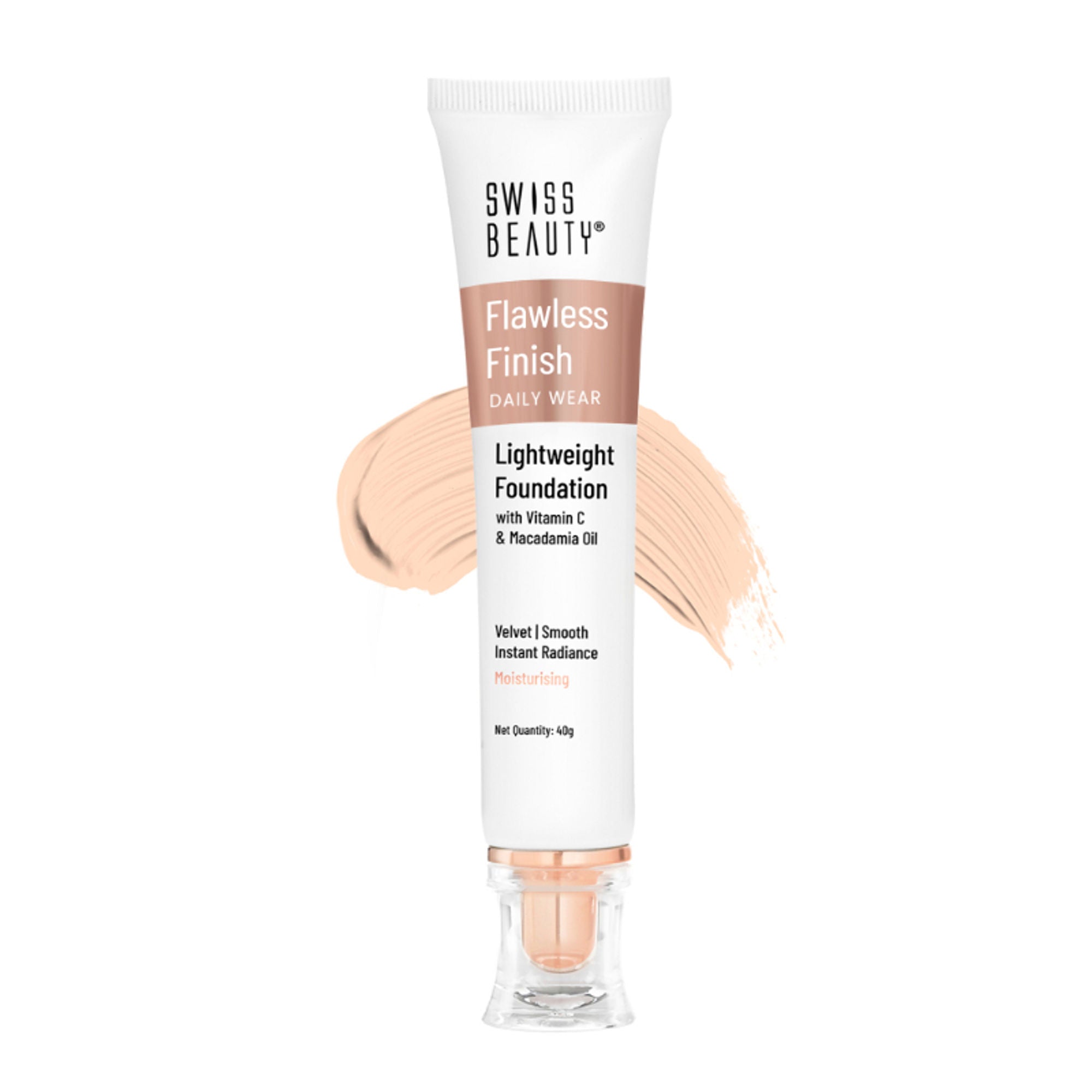 Swiss Beauty Flawless Finish Daily Wear Lightweight Foundation - 02 Soft Ivory