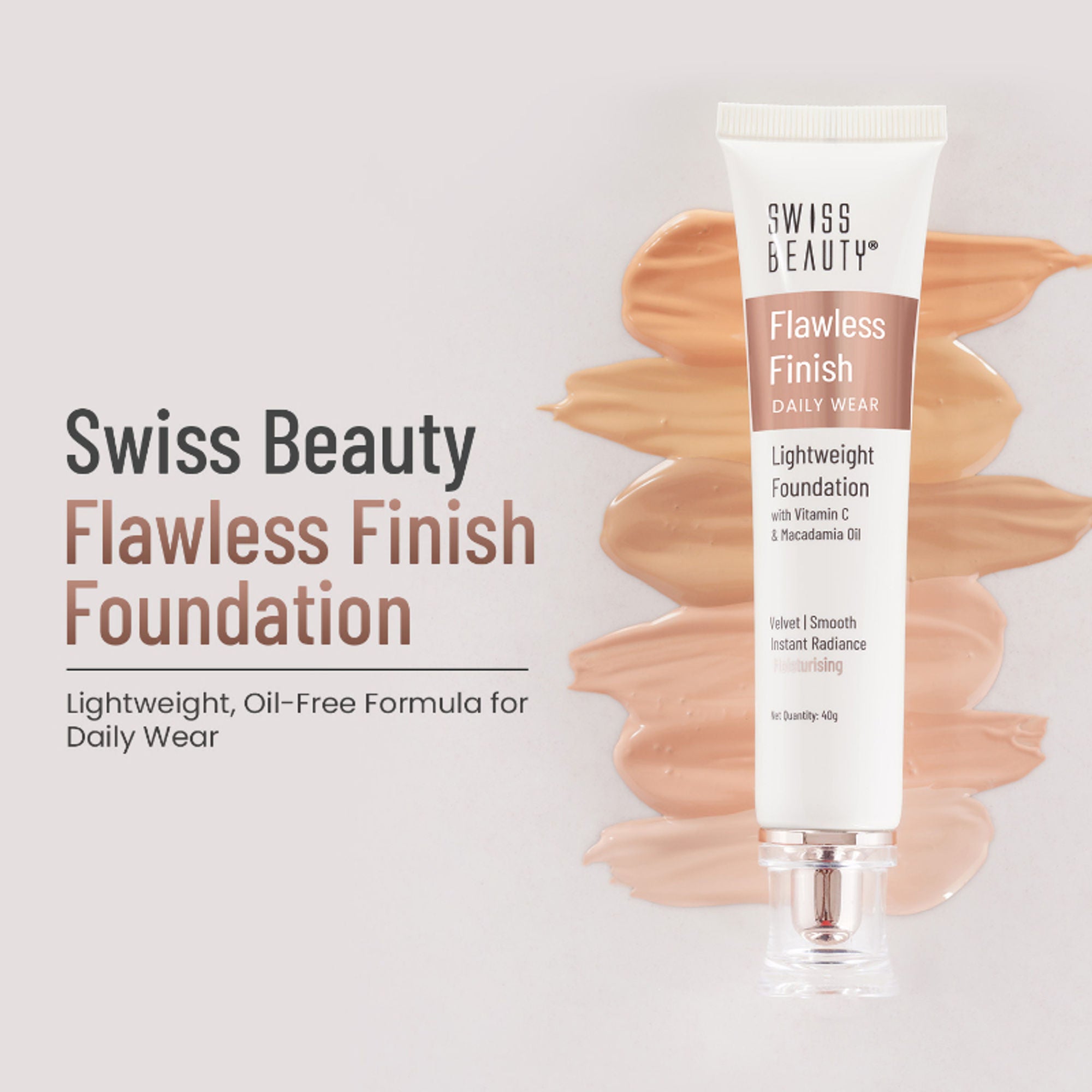 Swiss Beauty Flawless Finish Daily Wear Lightweight Foundation - 03 Natural Beige - Distacart