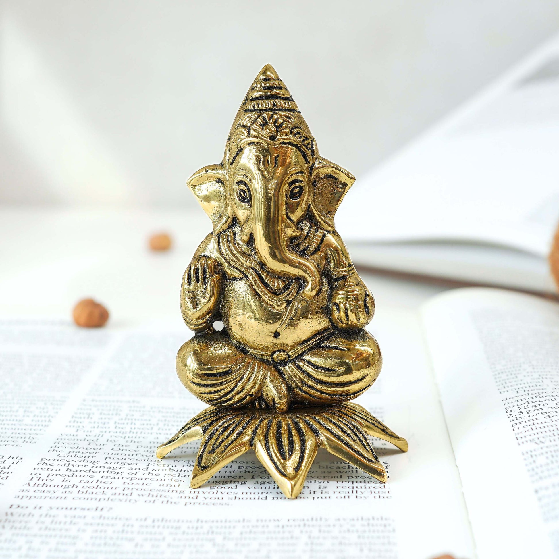 ganesha brass statue
