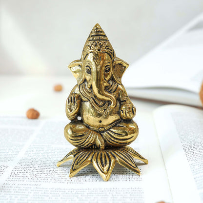 ganesha brass statue