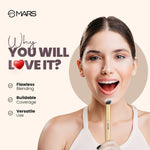 Thumbnail for MARS Cosmetics Artists Arsenal Angular Buffing Brush Golden - BRF09