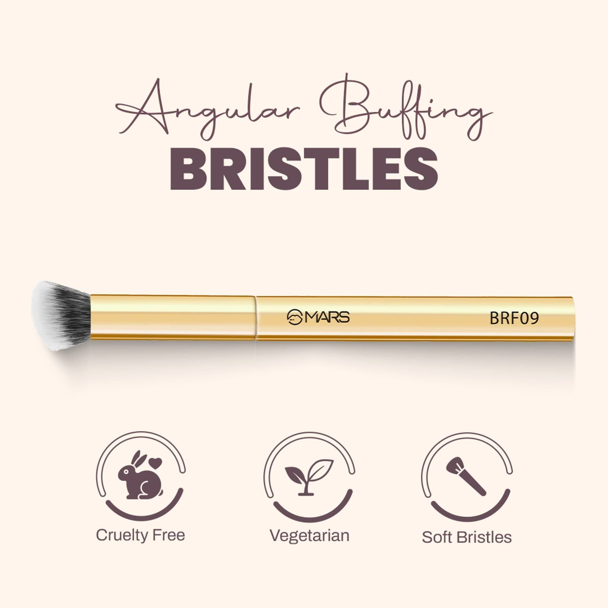 MARS Cosmetics Artists Arsenal Angular Buffing Brush Golden - BRF09