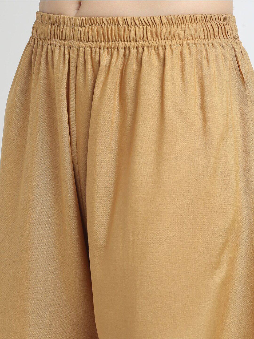 TAG 7 Women Pack of 2 Blue & Beige Solid Wide-Leg Palazzos