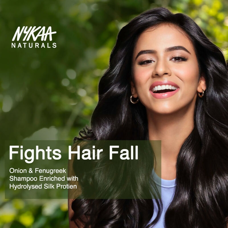 Nykaa Naturals Anti-Hair Fall Shampoo With Onion, Fenugreek - Distacart