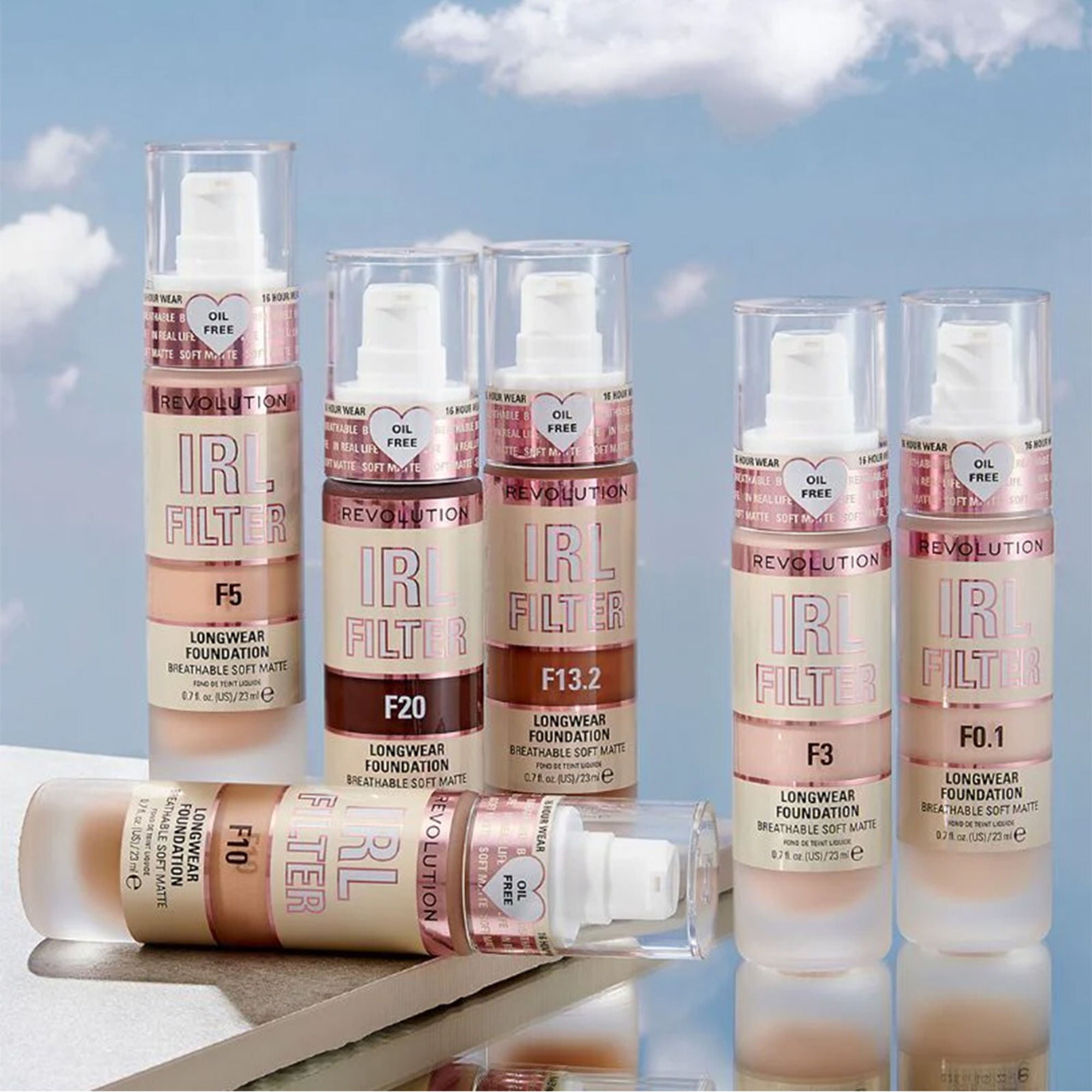 Makeup Revolution IRL Filter Longwear Foundation - F6 - Distacart