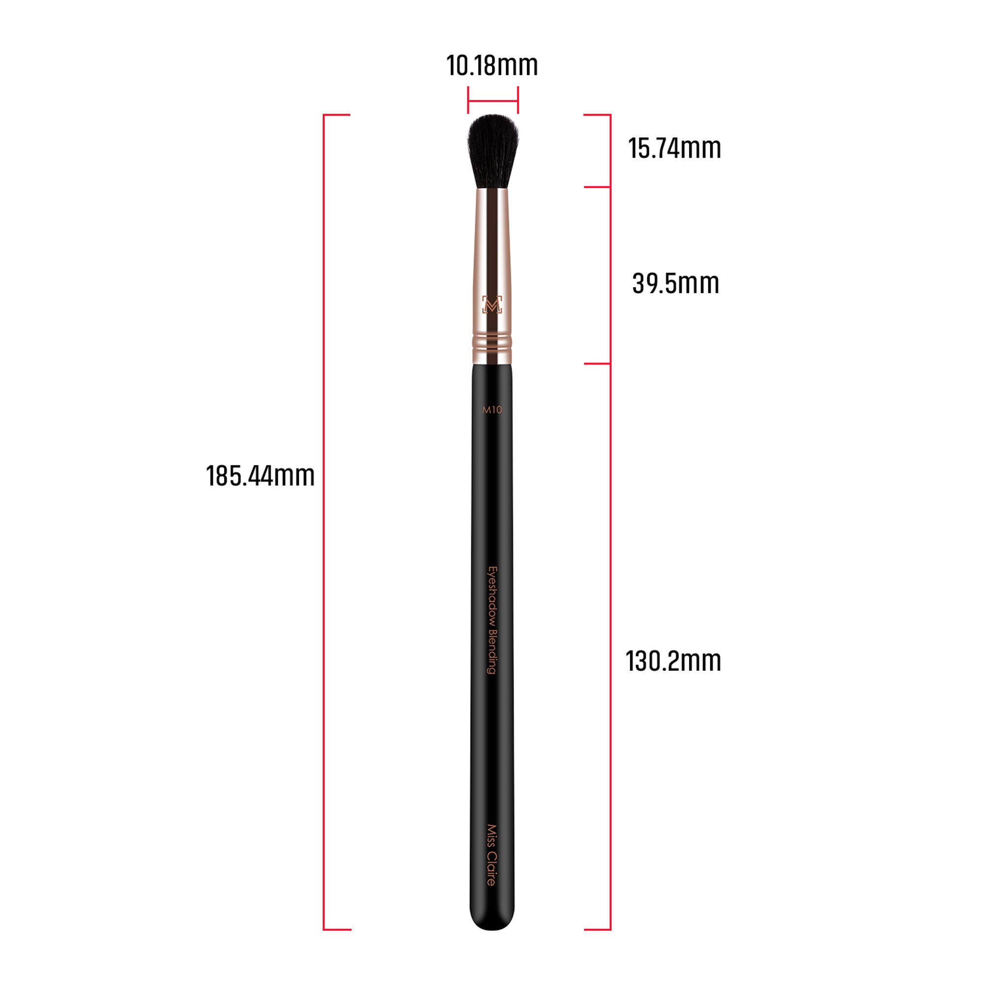 Miss Claire M10 - Eyeshadow Blending Brush - Rose Gold
