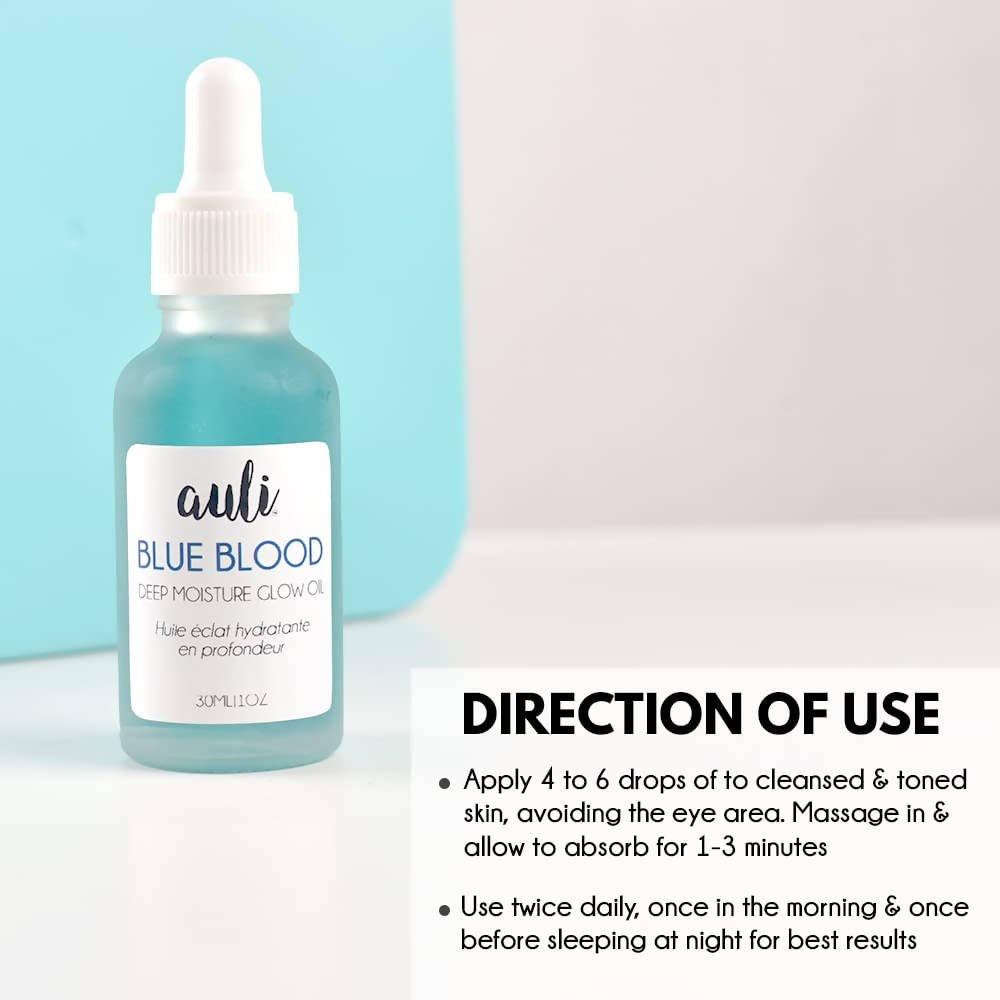 Auli Blue Blood Moisture Glow Oil (Blue Tansy) - Distacart