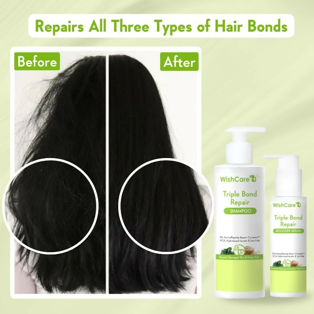 Wishcare Triple Bond Shampoo & Hair Growth Serum Combo - Distacart