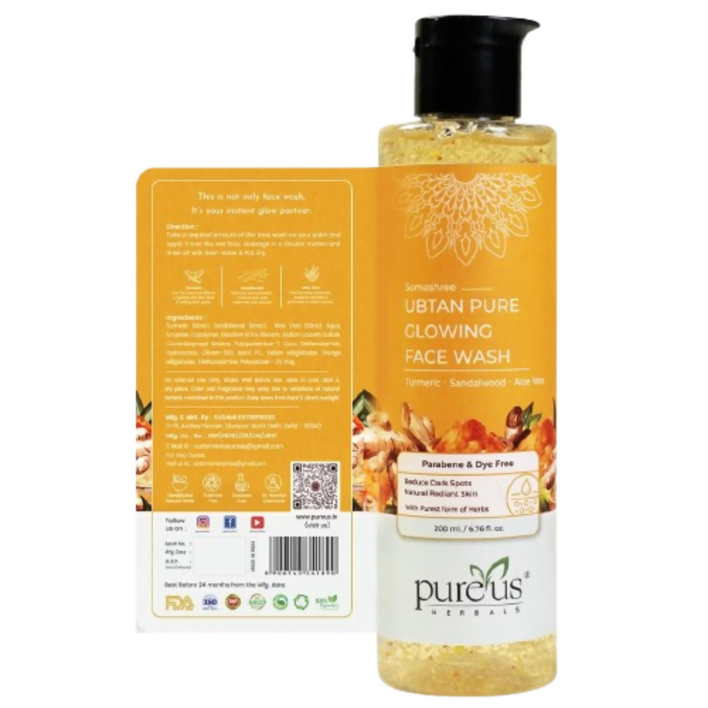 Pureus Herbals Somashree Ubtan Face Wash - Dista
