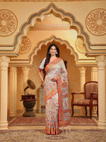 Thumbnail for Astita Linen Cotton(Woven Work) Multicolour Saree