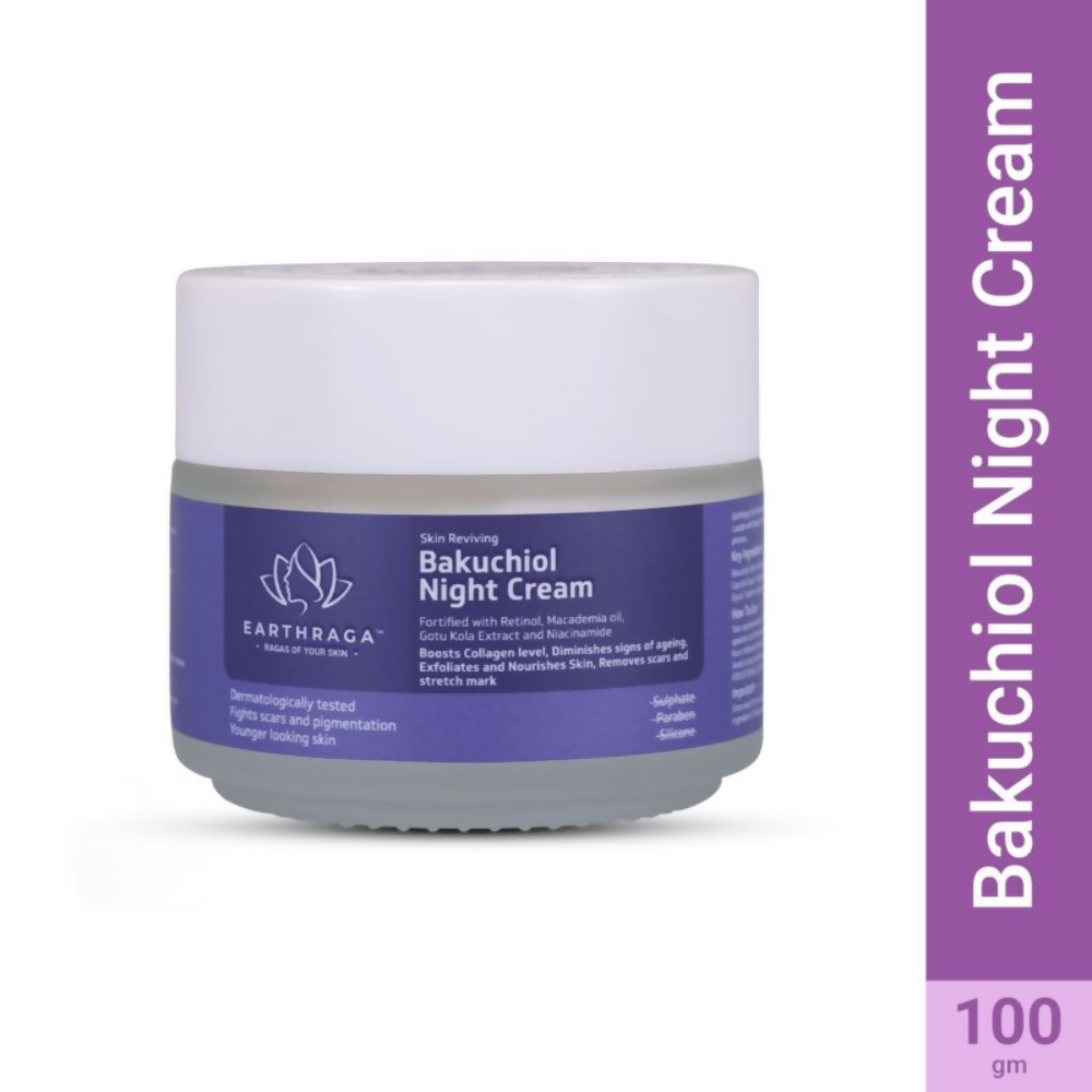 Earthraga Skin Reviving Bakuchiol Night Cream - Distacart