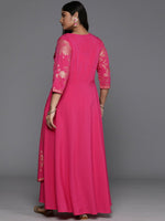 Thumbnail for Ahalyaa Women's Traditional wear Ethnic Dress - Pink - Distacart