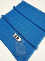Thumbnail for Prime Volt Women's Blue Digital Print Soft Linen Saree With Blouse - Distacart