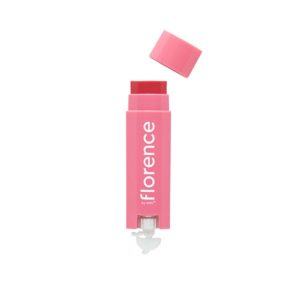 Florence by Mills Oh Whale! Tinted Lip Balm - Guava & Lychee (Pink) - Distacart