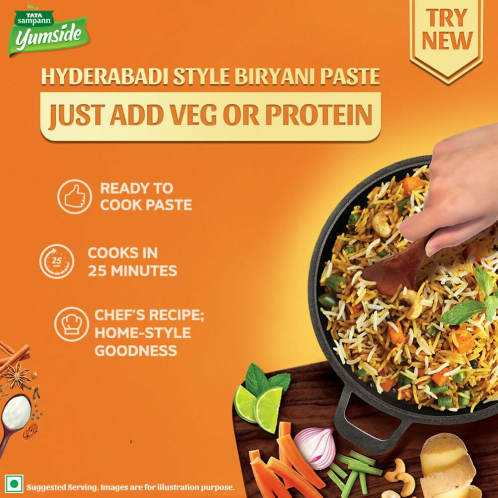 Tata Sampann Yumside Biryani Paste/Masala - Hyderabadi Style - Distacart
