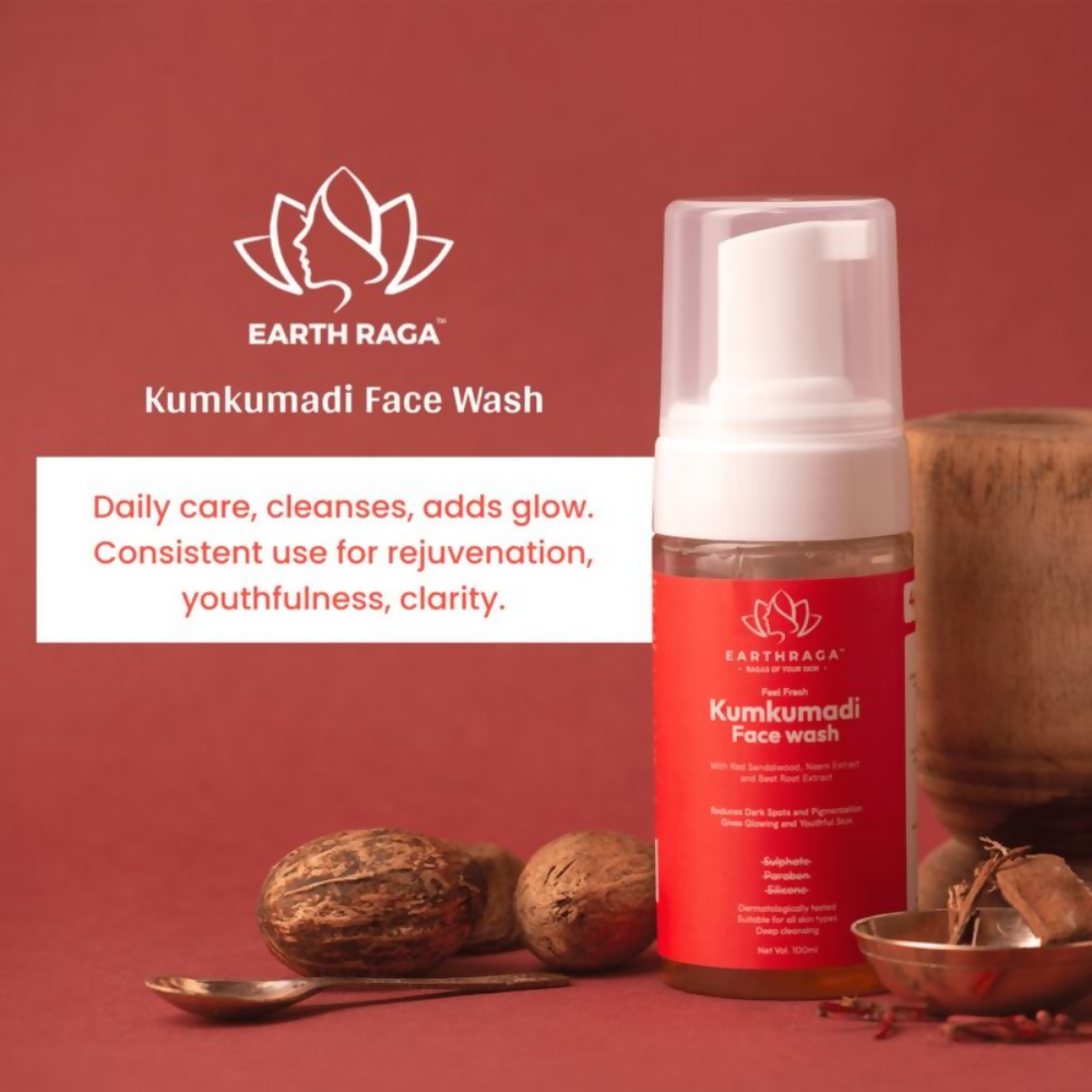 Earthraga Kumkumadi Foaming Face Wash - Distacart