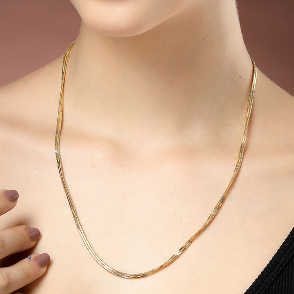 NVR Women's Gold-Polished Minimal Chain - Distacart