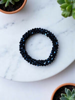 Thumbnail for Inhanns Crystal Beads Luxe Edition – Multi-Layered Necklace - Black - Distacart
