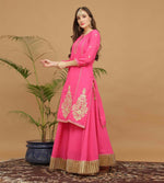Thumbnail for Joban Fashion Pink Georgette Lehenga Set