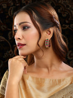 Thumbnail for Ruby Raang Gold Polished Kundan Work Multi Loops