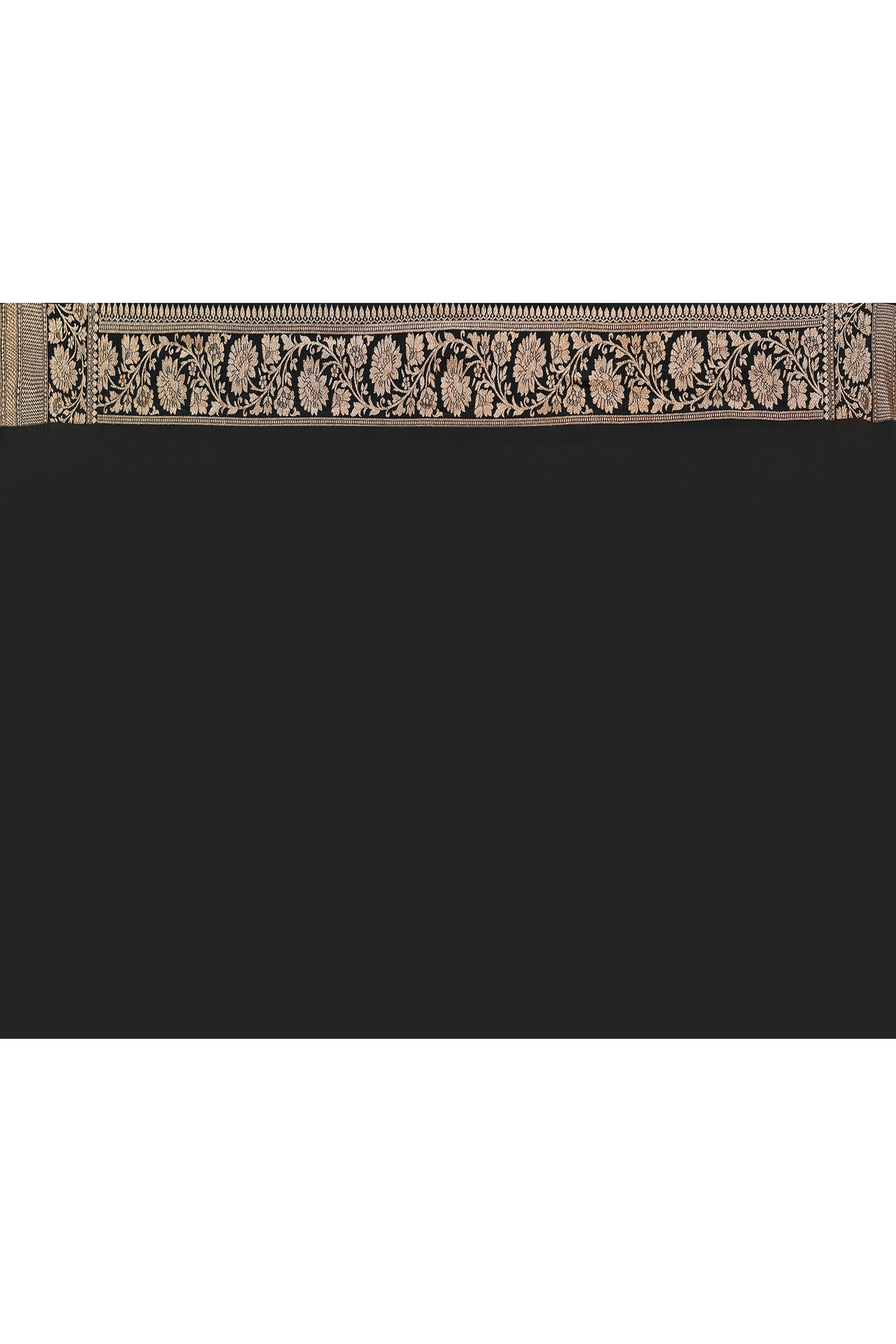 Joban Fashion Dark Lilac Crepe Chiffon Pure Handloom Banarasi Silk Saree