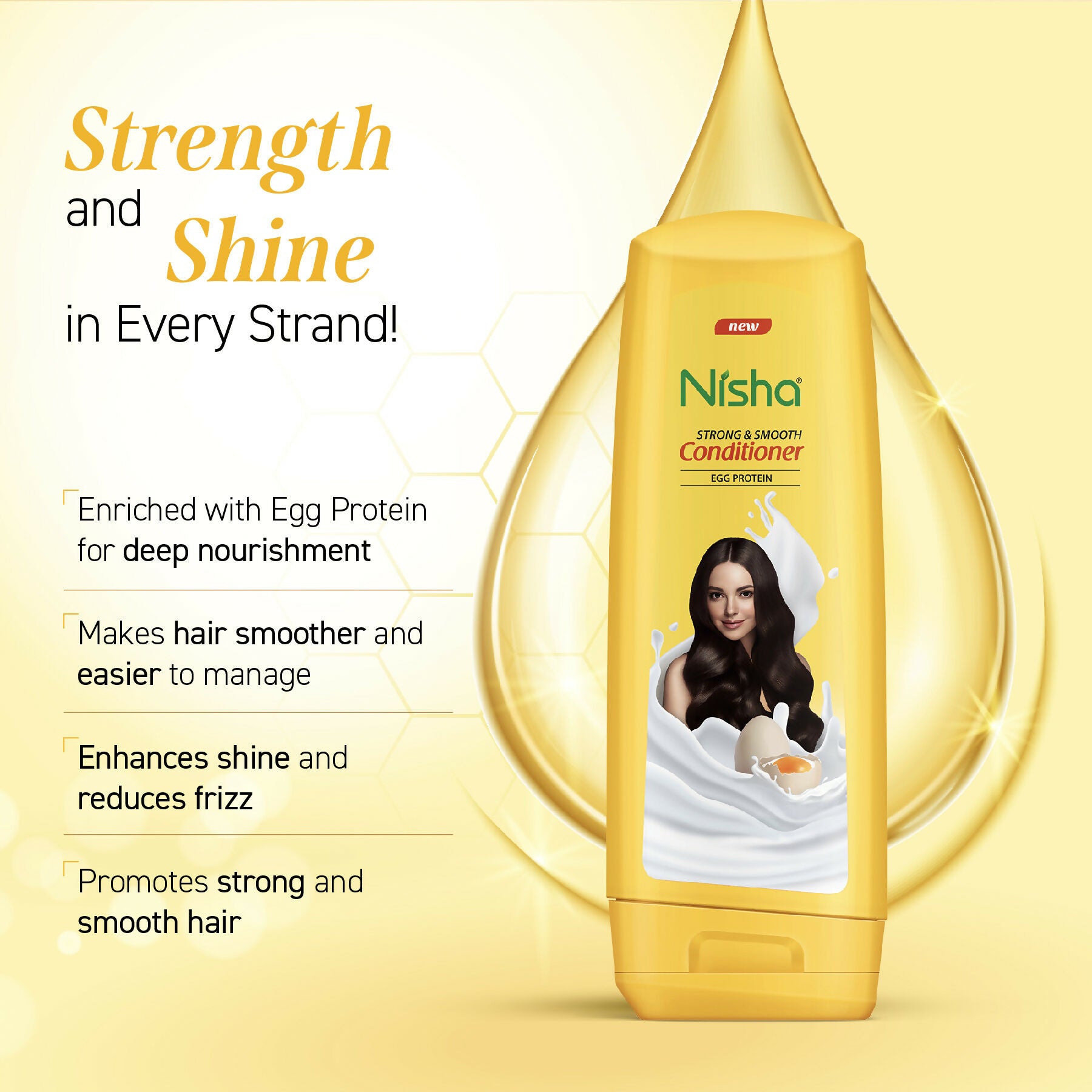 Nisha Conditioner For Women & Men - Strong & Smooth - Distacart