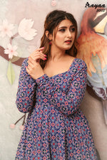 Thumbnail for Aayaa Pure Ab Cotton Gown With Heavy Digital Print - Multi Color - Distacart