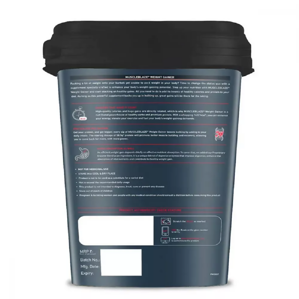 MuscleBlaze Weight Gainer Chocolate - Distacart