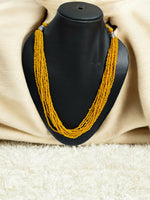 Thumbnail for Inhanns Bloom Handmade Beaded Only Necklace - 12 Layers - Yellow Necklace - Distacart