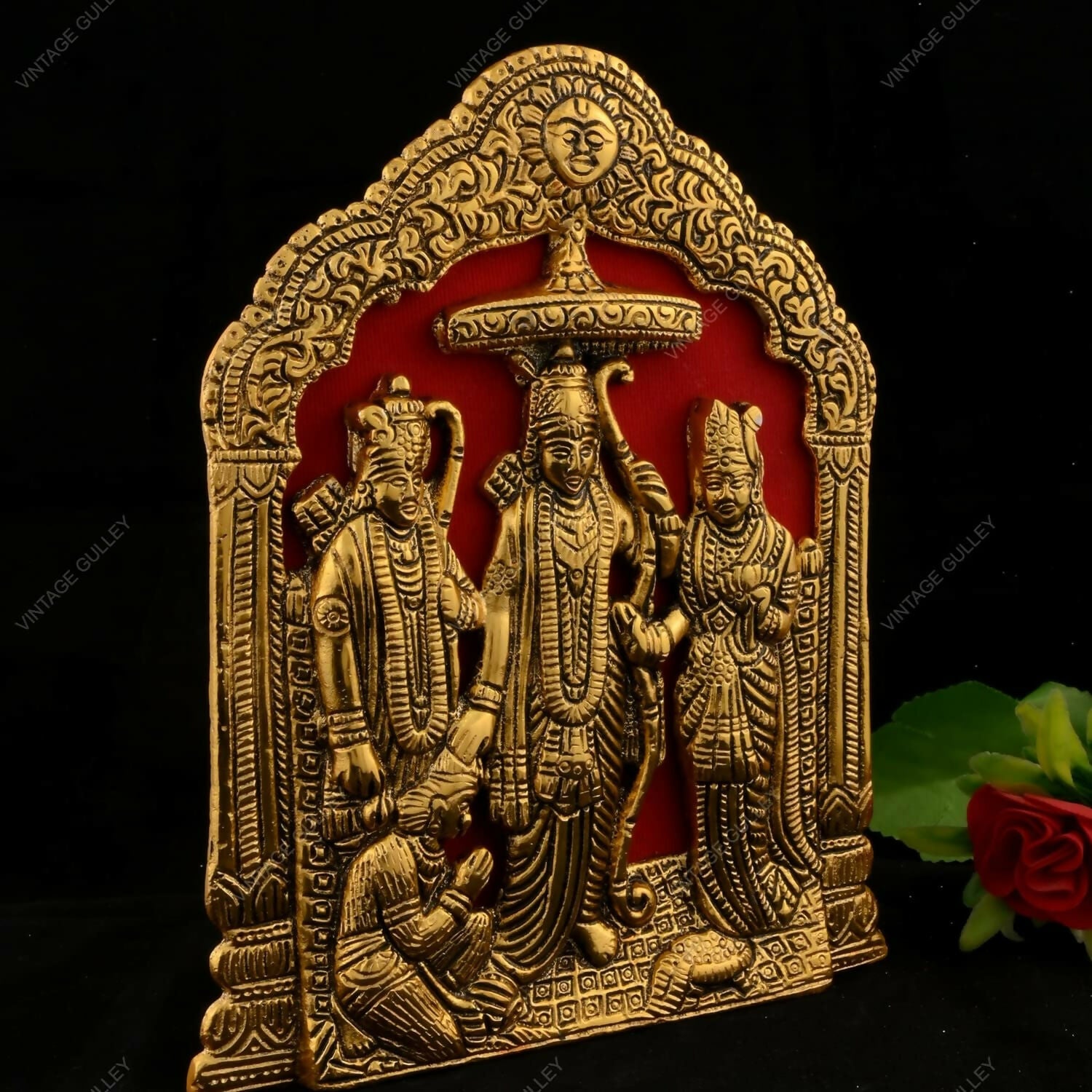 Vintage Gulley Antique White Metal Lord Ram Darbar Idol - Distacart
