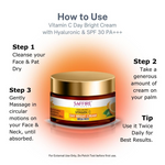 Thumbnail for Saffire Naturals Hyaluronic + Vitamin C Day Bright Cream - Distacart