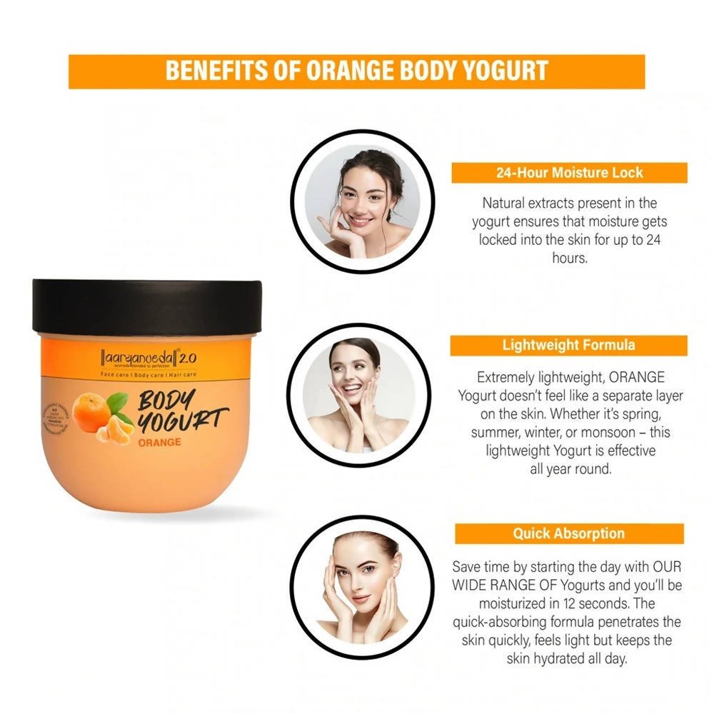 Aaryanveda Body Yogurt - Orange