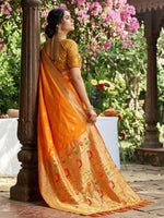 Thumbnail for Shree Shyam Fashion Yellow Soft Silk Saree - Dista