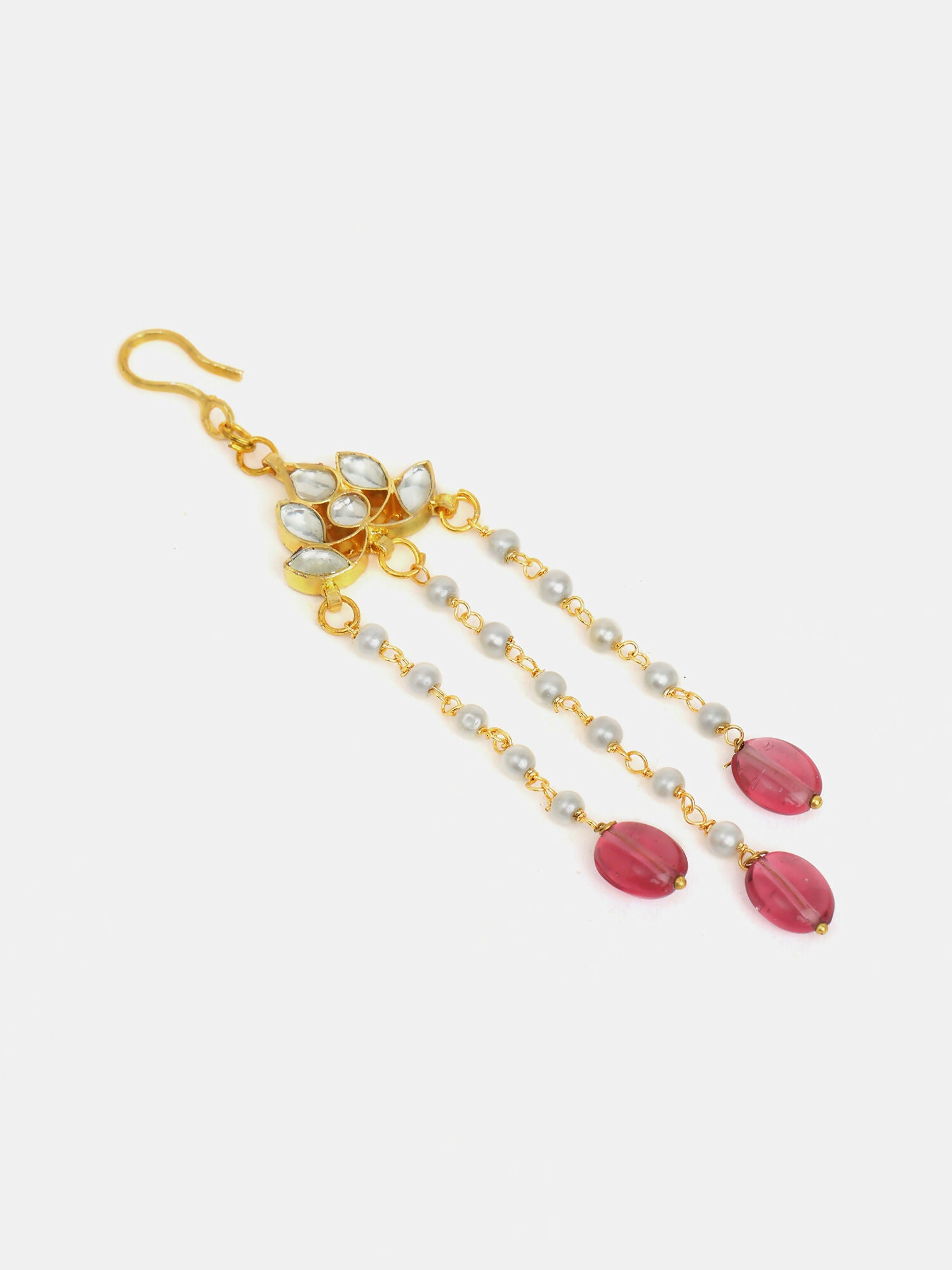 Ruby Raang Floral Pearl Hair Jewelry - Distacart
