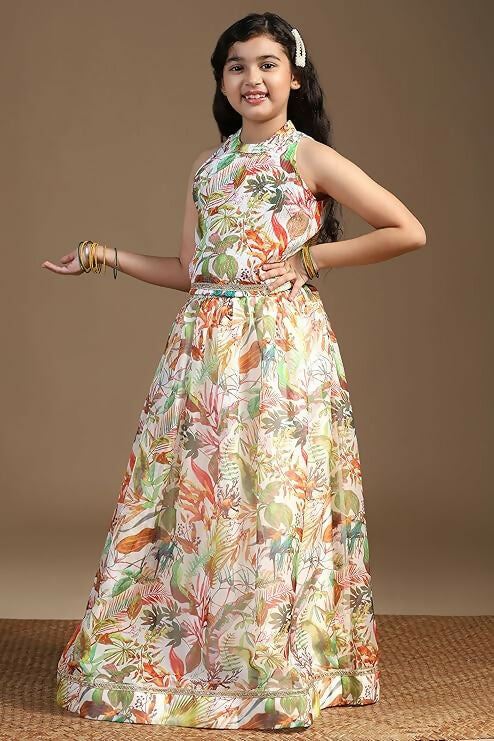 Joban Fashion Girl's Multi Color Lehenga Choli