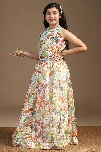 Joban Fashion Girl's Multi Color Lehenga Choli