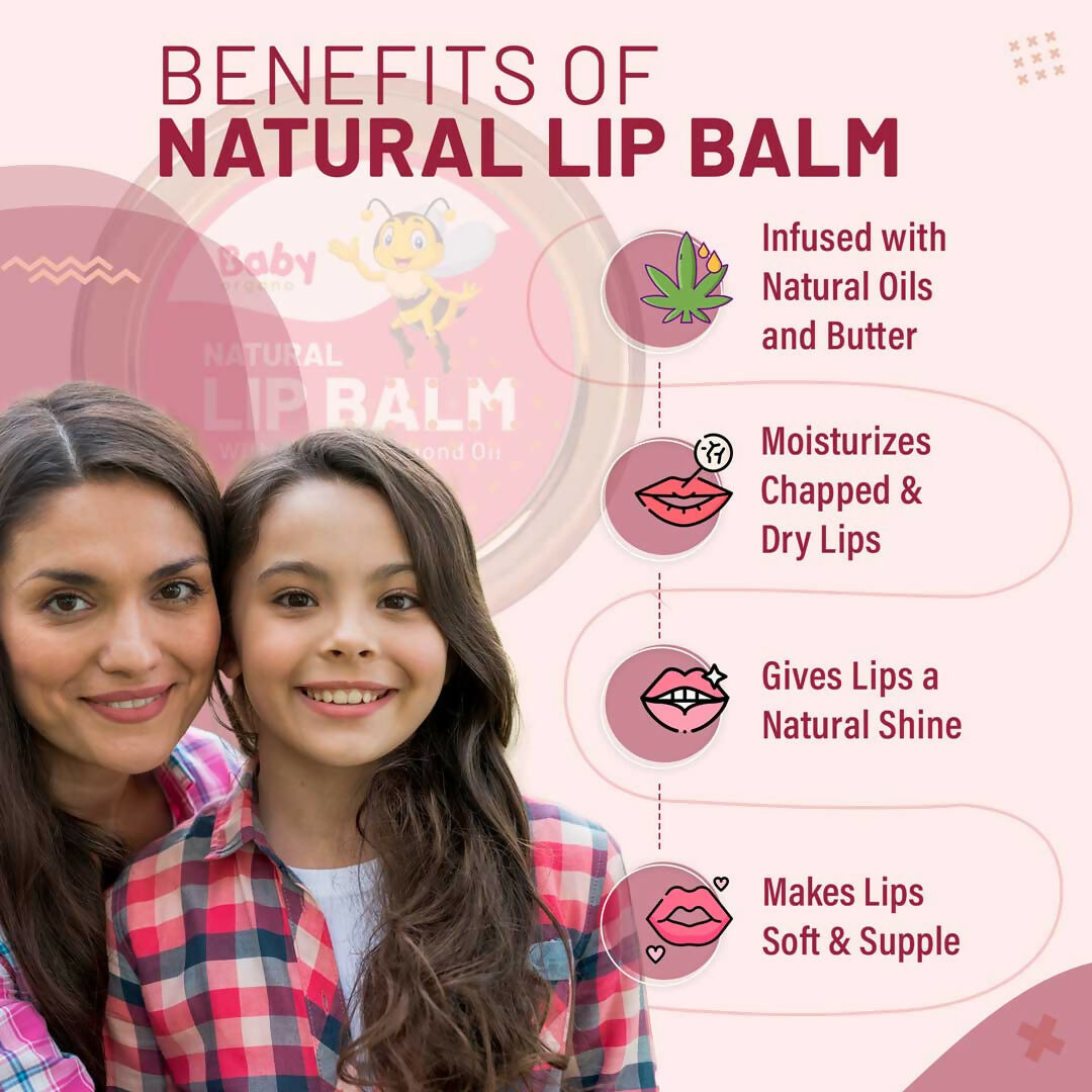 Babyorgano Natural Lip Balm - Strawberry Flavor - Distacart